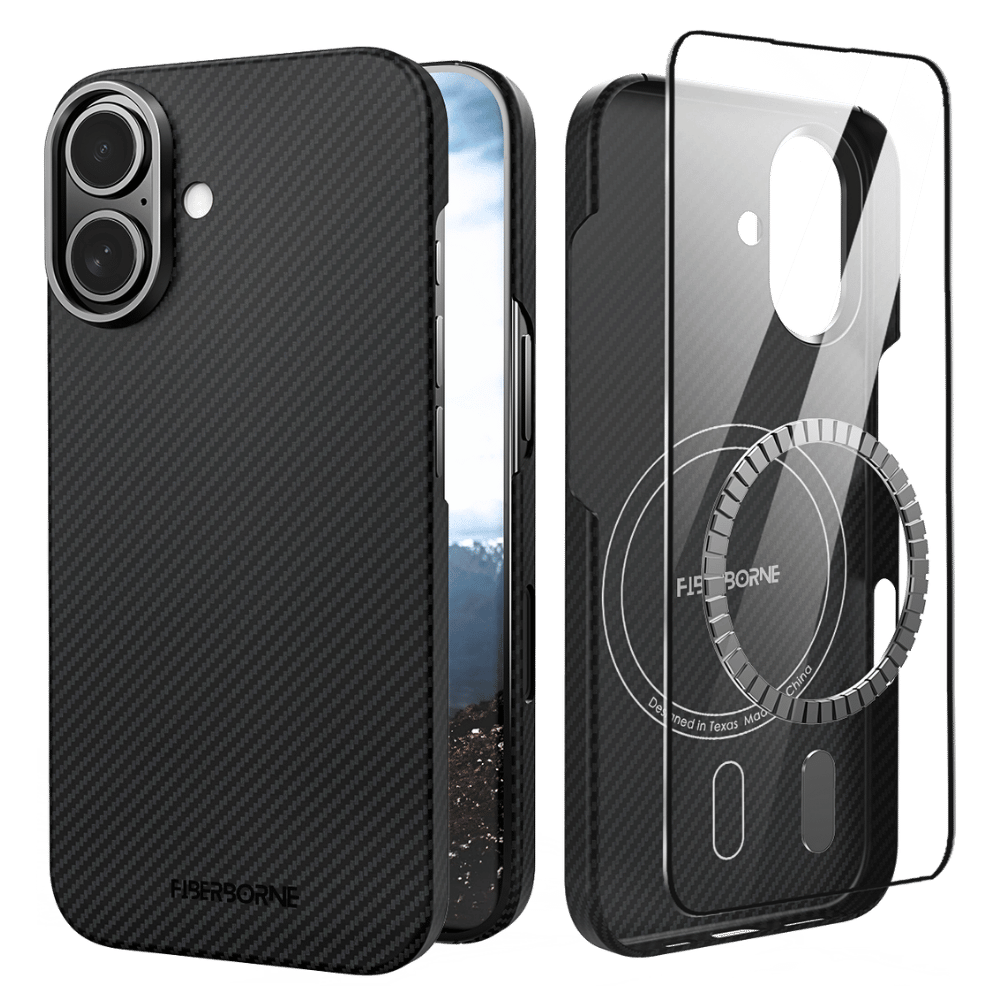 iPhone 16 Super Thin Case - 600D Aramid Fiber iPhone 16 Super Thin Case - 600D Aramid Fiber