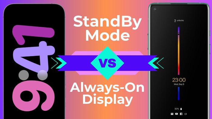 iphone 16 standby mode and oneplus 13 AOD